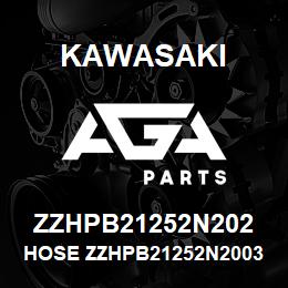 ZZHPB21252N202 Kawasaki HOSE ZZHPB21252N20033 | AGA Parts