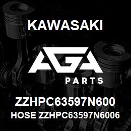 ZZHPC63597N600 Kawasaki HOSE ZZHPC63597N60068315 | AGA Parts