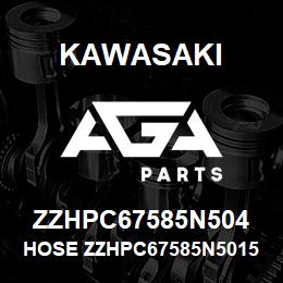 ZZHPC67585N504 Kawasaki HOSE ZZHPC67585N50150 | AGA Parts