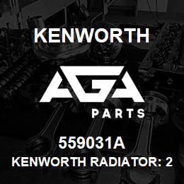 559031A Kenworth KENWORTH RADIATOR: 2006 - 2011 T660: 2008 - 2015 W | AGA Parts