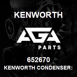 652670 Kenworth KENWORTH CONDENSER: 1986-198 | AGA Parts