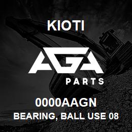 0000AAGN Kioti BEARING, BALL USE 08101-06307 DNR V | AGA Parts