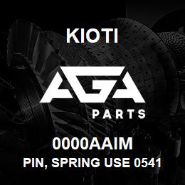 0000AAIM Kioti PIN, SPRING USE 05411-00530 DNR V | AGA Parts