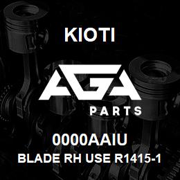 0000AAIU Kioti BLADE RH USE R1415-12141 DNR V | AGA Parts