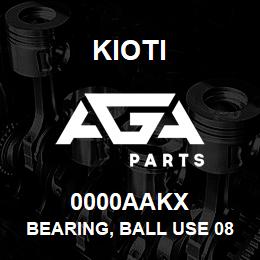 0000AAKX Kioti BEARING, BALL USE 08101-06309 DNR V | AGA Parts