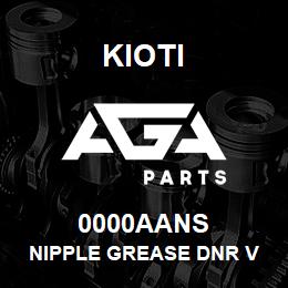 0000AANS Kioti NIPPLE GREASE DNR V | AGA Parts