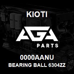 0000AANU Kioti BEARING BALL 6304ZZ DNR V | AGA Parts