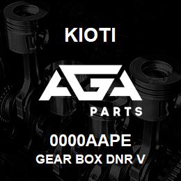 0000AAPE Kioti GEAR BOX DNR V | AGA Parts