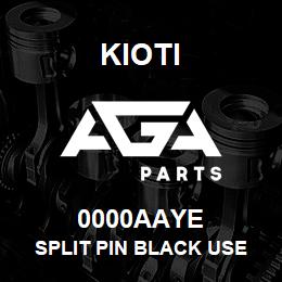 0000AAYE Kioti SPLIT PIN BLACK USE 05511-50330 V | AGA Parts