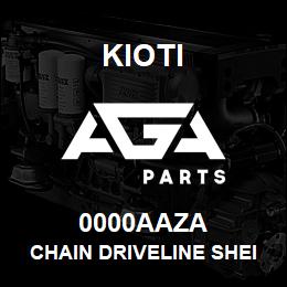 0000AAZA Kioti CHAIN DRIVELINE SHEILD SAFETY | AGA Parts