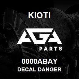 0000ABAY Kioti DECAL DANGER | AGA Parts