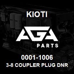 0001-1006 Kioti 3-8 COUPLER PLUG DNR V | AGA Parts