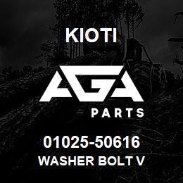 01025-50616 Kioti WASHER BOLT V | AGA Parts