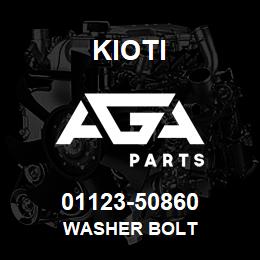 01123-50860 Kioti WASHER BOLT | AGA Parts