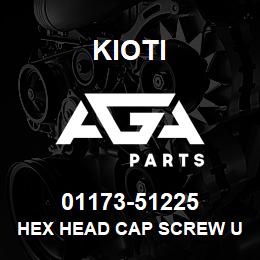 01173-51225 Kioti HEX HEAD CAP SCREW USE 01133-51225 DNR V | AGA Parts