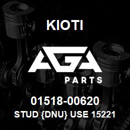 01518-00620 Kioti STUD {DNU} USE 15221-88211 | AGA Parts