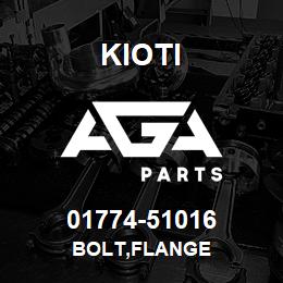 01774-51016 Kioti BOLT,FLANGE | AGA Parts