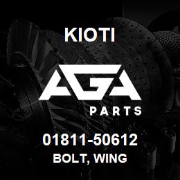 01811-50612 Kioti BOLT, WING | AGA Parts