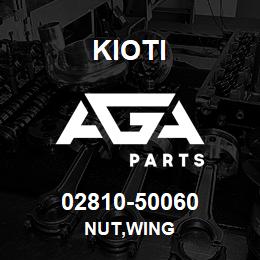 02810-50060 Kioti NUT,WING | AGA Parts