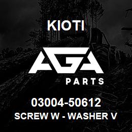 03004-50612 Kioti SCREW W - WASHER V | AGA Parts