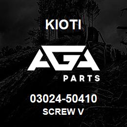 03024-50410 Kioti SCREW V | AGA Parts