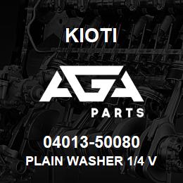 04013-50080 Kioti PLAIN WASHER 1/4 V | AGA Parts