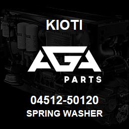 04512-50120 Kioti SPRING WASHER | AGA Parts