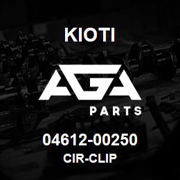 04612-00250 Kioti CIR-CLIP | AGA Parts