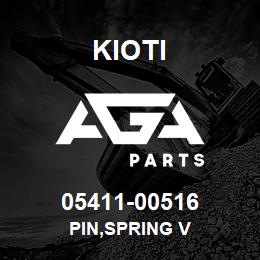 05411-00516 Kioti PIN,SPRING V | AGA Parts