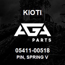 05411-00518 Kioti PIN, SPRING V | AGA Parts