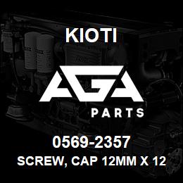 0569-2357 Kioti SCREW, CAP 12MM X 125 35MM | AGA Parts