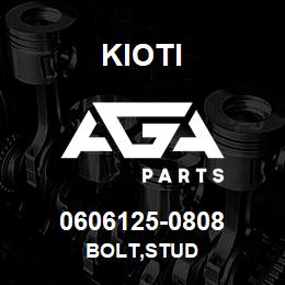 0606125-0808 Kioti BOLT,STUD | AGA Parts