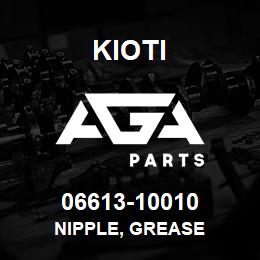 06613-10010 Kioti NIPPLE, GREASE | AGA Parts