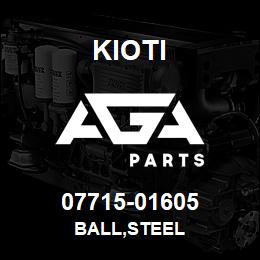 07715-01605 Kioti BALL,STEEL | AGA Parts