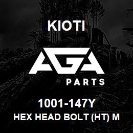 1001-147Y Kioti HEX HEAD BOLT (HT) M14MM-120MM THREAD DEPTH 2.0 & GRADE 109 | AGA Parts