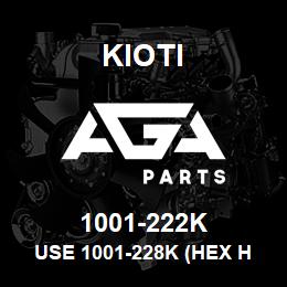 1001-222K Kioti USE 1001-228K (HEX HEAD BOLT) | AGA Parts