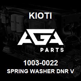 1003-0022 Kioti SPRING WASHER DNR V | AGA Parts