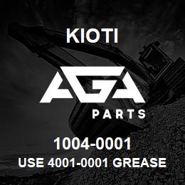 1004-0001 Kioti USE 4001-0001 GREASE NIPPLE (TS06-0056) V | AGA Parts