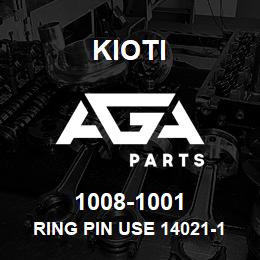 1008-1001 Kioti RING PIN USE 14021-10000 DNR V | AGA Parts