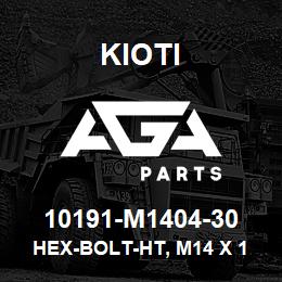 10191-M1404-30 Kioti HEX-BOLT-HT, M14 X 1.5P 30L V | AGA Parts