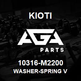 10316-M2200 Kioti WASHER-SPRING V | AGA Parts