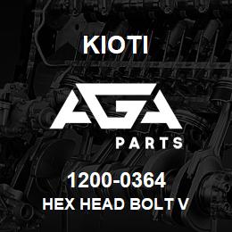 1200-0364 Kioti HEX HEAD BOLT V | AGA Parts