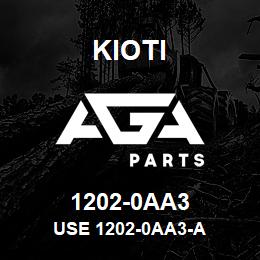 1202-0AA3 Kioti USE 1202-0AA3-A | AGA Parts