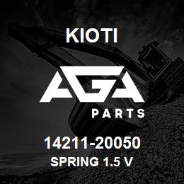 14211-20050 Kioti SPRING 1.5 V | AGA Parts