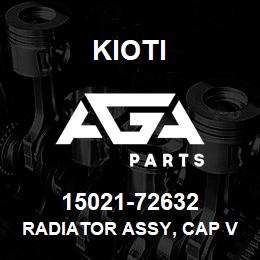 15021-72632 Kioti RADIATOR ASSY, CAP V | AGA Parts