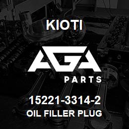 15221-33142 Kioti PLUG,OIL FILLER V | AGA Parts