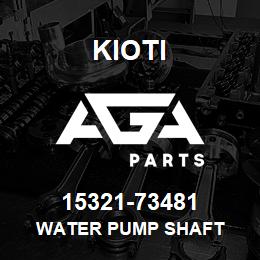 15321-73481 Kioti WATER PUMP SHAFT | AGA Parts