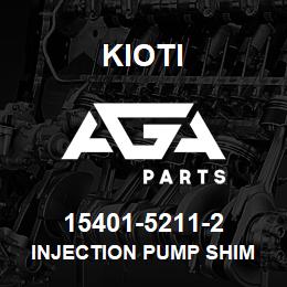 15401-52112 Kioti SHIM2, INJECTION PUMP | AGA Parts