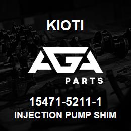 15471-52111 Kioti SHIM1, INJECTION PUMP DNR V | AGA Parts