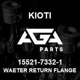 15521-73321 Kioti FLANGE, WATER RETURN | AGA Parts